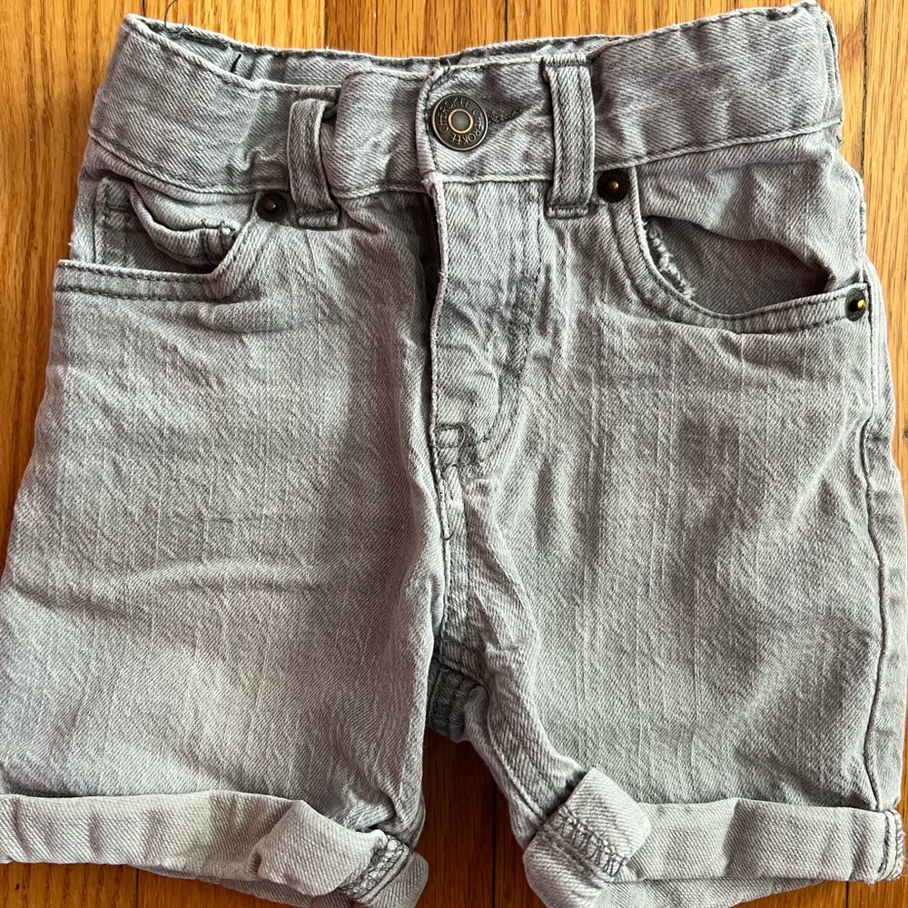 Toddler Denim Grey Shorts